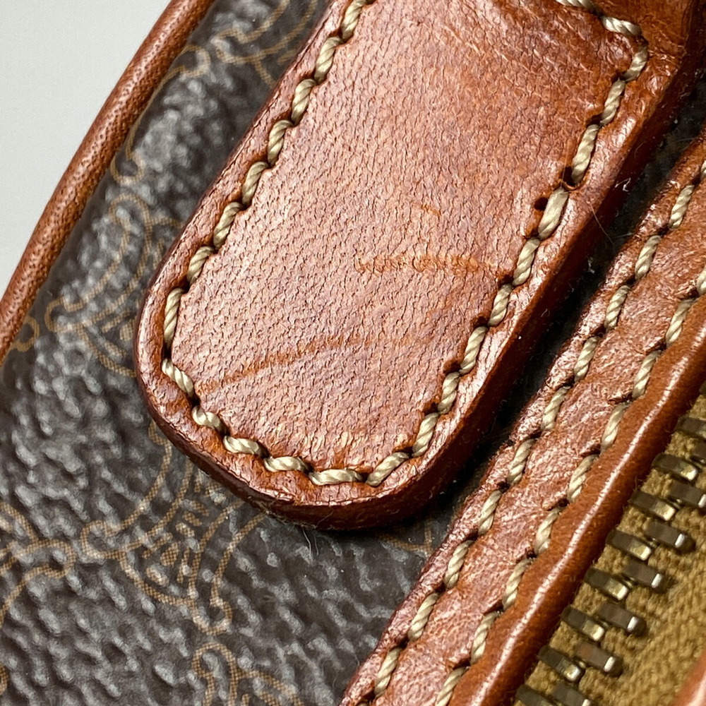 Celine Macadam Pattern Canvas Handbag Brown - image 4